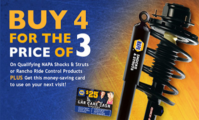 NAPA Shocks and Struts | Chesterfield Auto Services